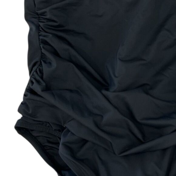 La Blanca Island Goddess Lingerie One Piece Swimsuit, Black, Size 22W, NWT - Picture 5 of 8